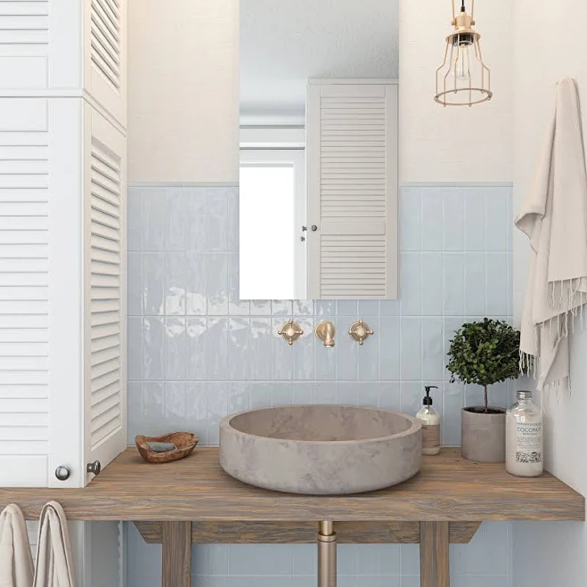 Light Subway Porcelain Tile Finish Co...
