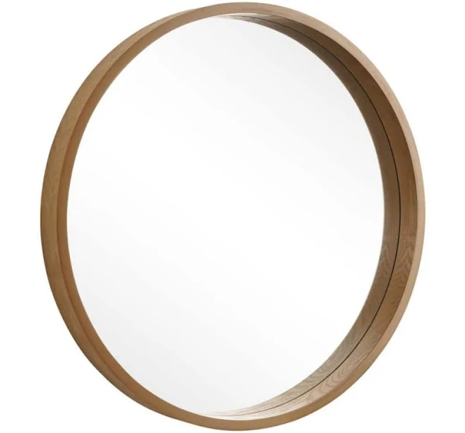 WallBeyond 24in Round Wood Frame Wall...