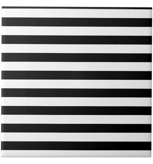Black and White Stripe Striped Design...