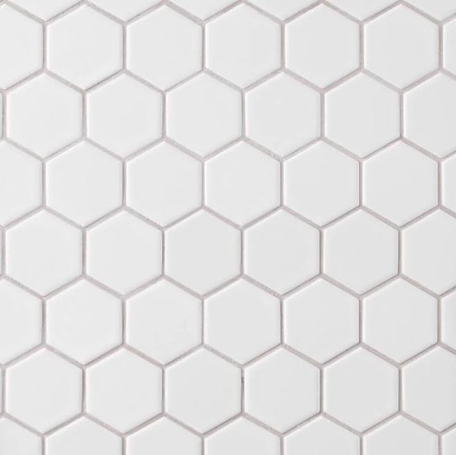 Festival Satin White Matte Hexagon Po...