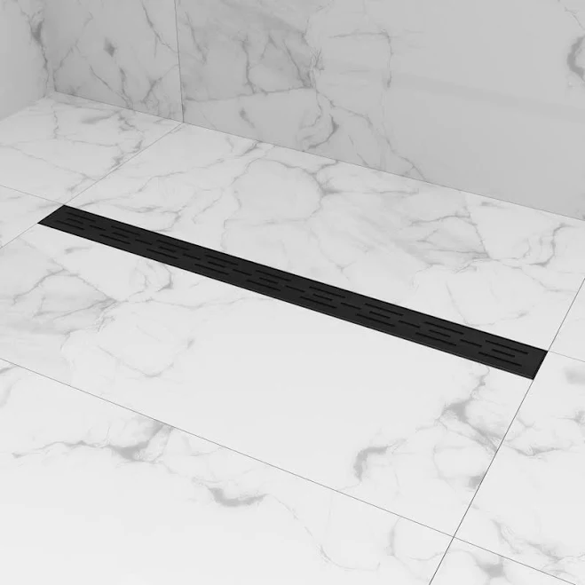 Thick Grate Linear Shower Drain by Ra...