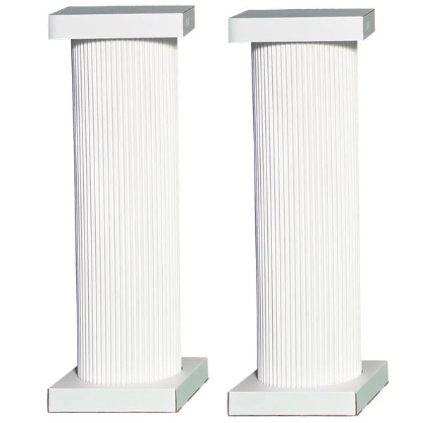 4 Ft. White Traditional Columns (Set ...