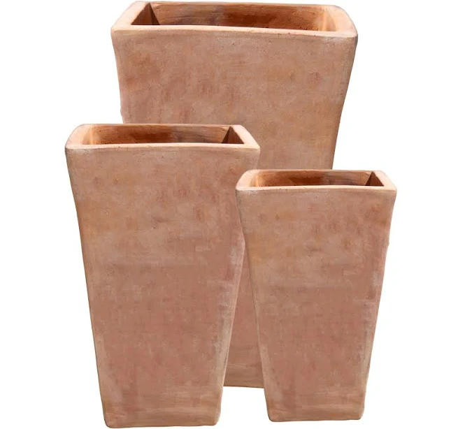 Terracotta Tapered Square Planter Ter...