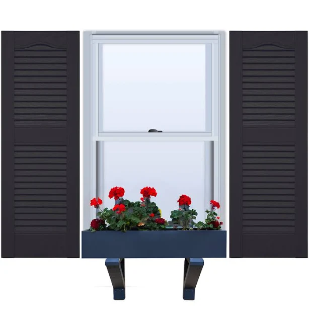 Vinyl Louvered Exterior Shutters
