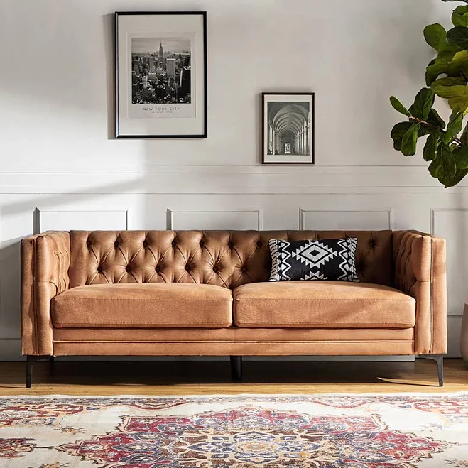 HULALA HOME Capsa 84′′ Vegan Leather ...