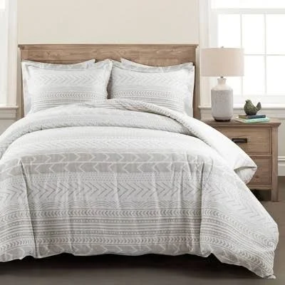 Hygge Geo Reversible Cotton Duvet Cov...