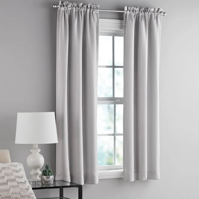 Mainstays Solid Blackout Curtain Pane...
