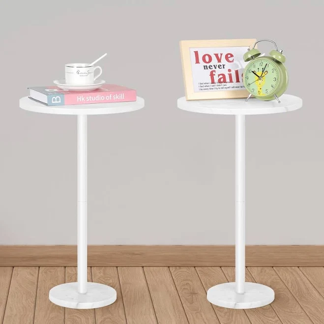Oumilen Modern Round Nightstand Set of 2