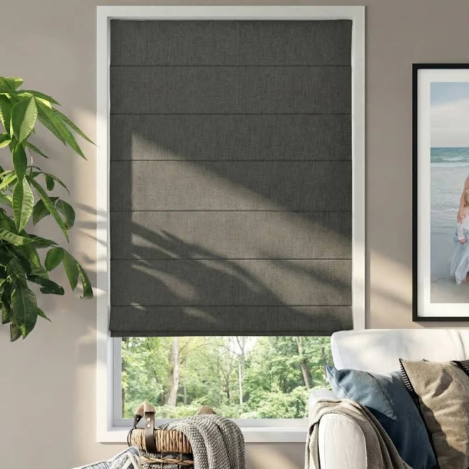 Plain Fold Premium Roman Shades - Val...