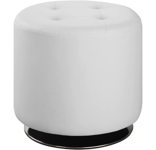 Bowman Round Upholstered Ottoman