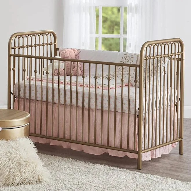 Gold Metal Baby Crib