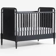 Jenny Lind Black Wood Spindle Baby Cr...