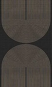 Kilian Modern Arch Stripe Rug - Black...