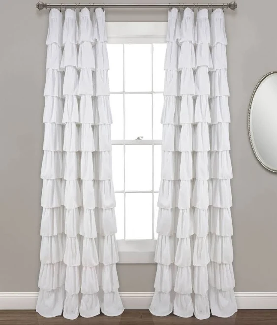 Lush Decor Ruffle Window Curtain Panel