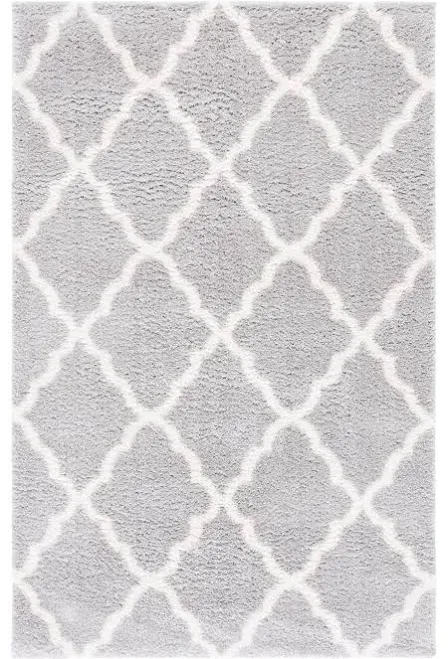 Mainstays 5' x 7' Grey/White Plush Tr...