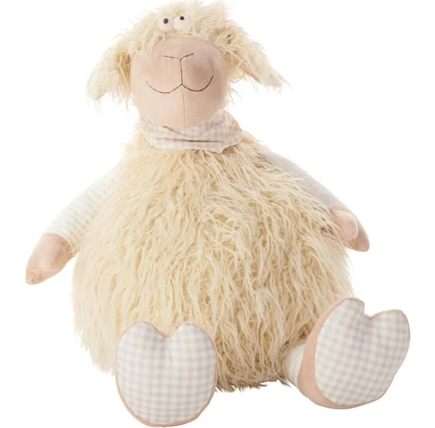 Mina Victory Plush Lines Shaggy Lamb ...