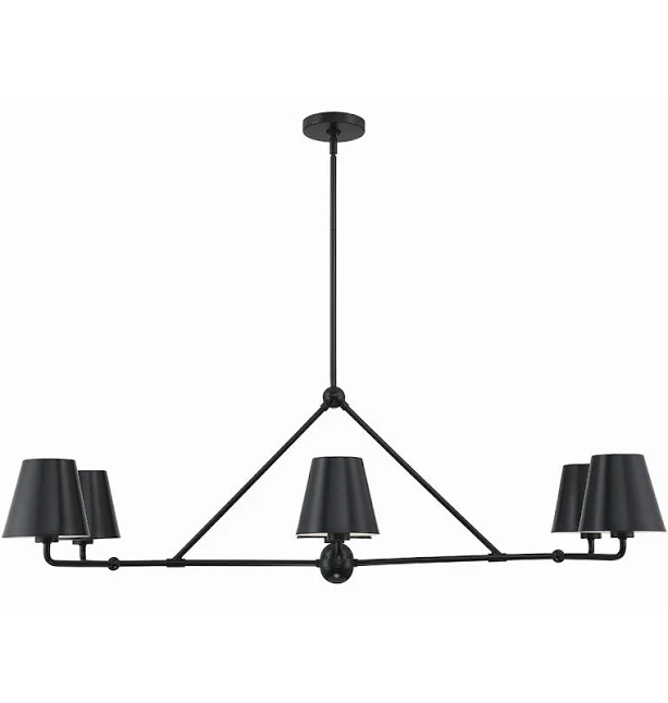 Banks 6 Light Linear Chandelier
