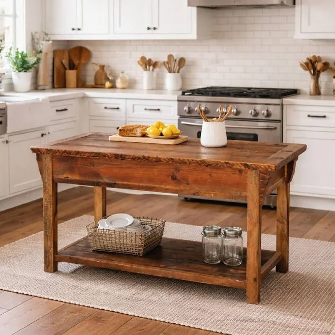 Barnwood Kitchen Island