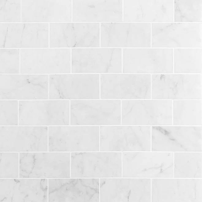 Carrara Polished Marble Subway Tile