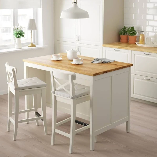 IKEA TORNVIKEN kitchen island off-whi...