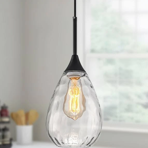 Starsky Modern Hammered Glass Tear-Dr...