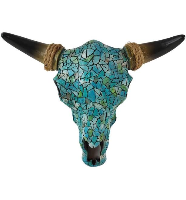 De Leon Collections Mosaic Skull Wall...