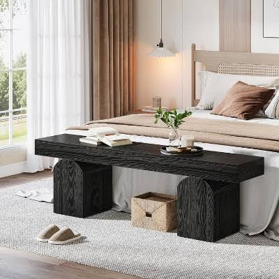 Lantine 59-Inch Modern Bed Bench Upho...