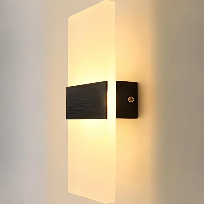 Minimalist Frosted Glass Rectangular ...