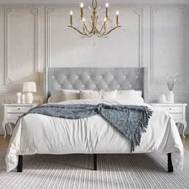 Castle Place Button Tufted Wingback V...