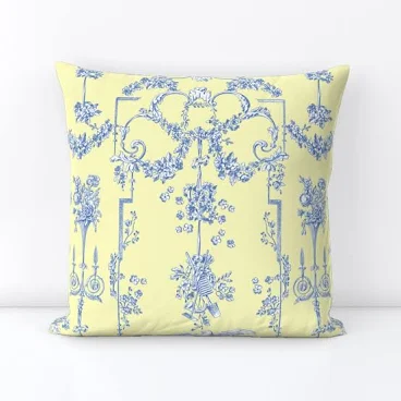 Spoonflower Blueberry Yellow Blue Whi...