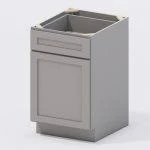 Grey Shaker Base Cabinet