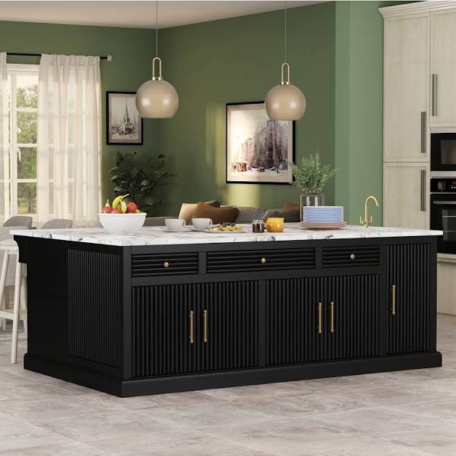 Sonoma Fluted Kitchen Island