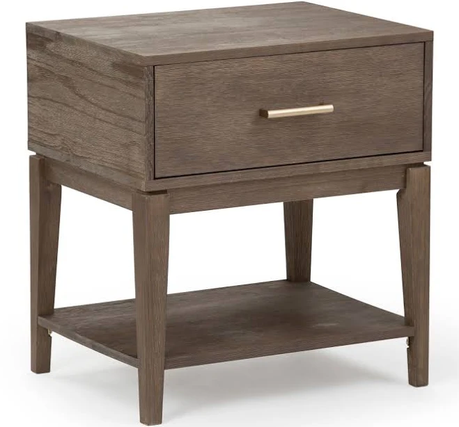 Plank+Beam Contemporary Nightstand wi...