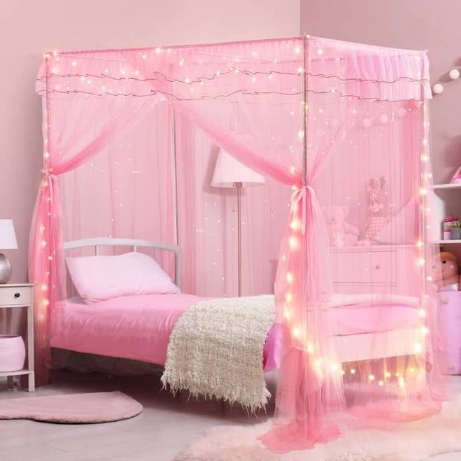 KingSo Bed Canopy with Lights