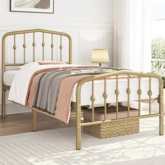 Renwick Twin Modern Metal Platform Bed