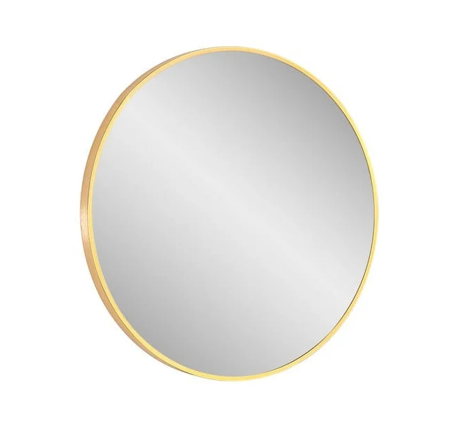 Vera Modern Round Framed Vanity Mirror