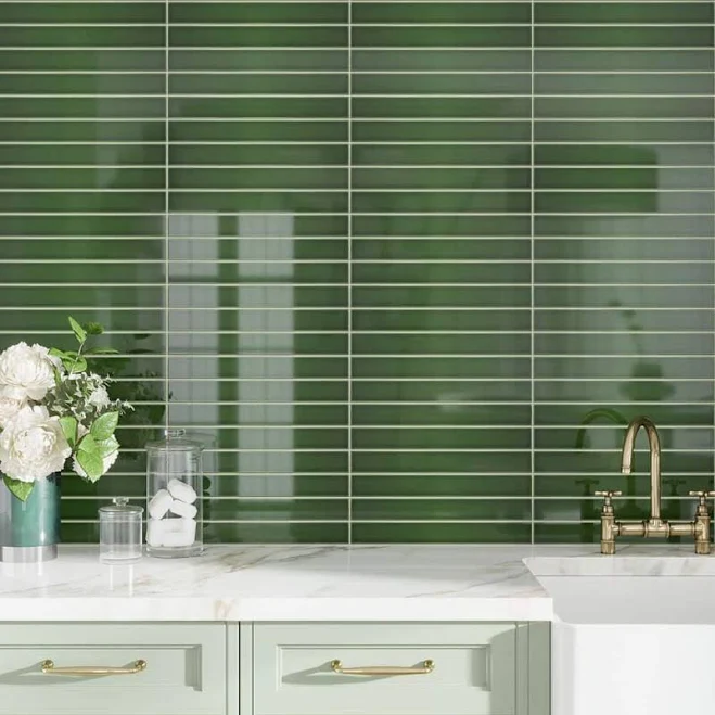Horizonte 2 X 16 In. Glossy Ceramic S...