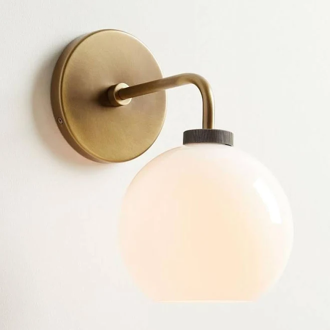 Lucia Living Elodie Modern Milk Glass...