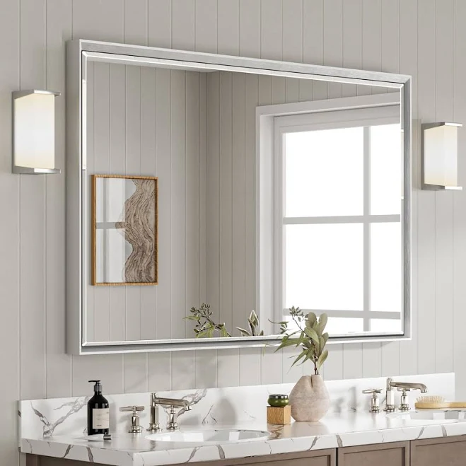 QueenFun Mirror 36-in Beveled Rectang...
