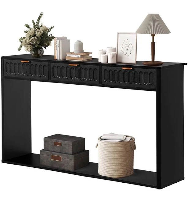 51.18'' Console Table With 3 Drawers ...