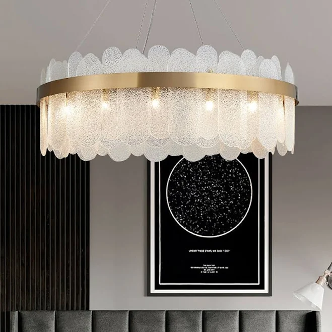 Revel Modern Round 10-Light Tiered Ch...