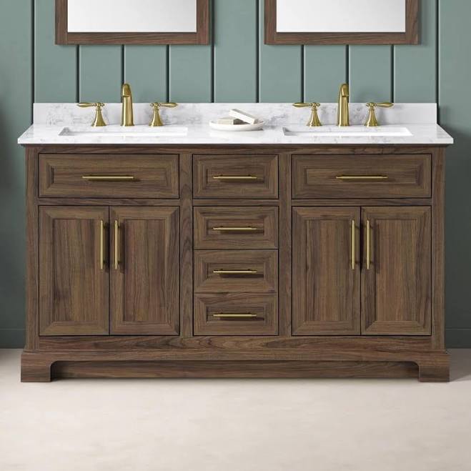 Doveton 60 in. Double Sink Freestandi...