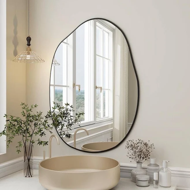 GLSLAND Irregular Shape Frameless Wal...