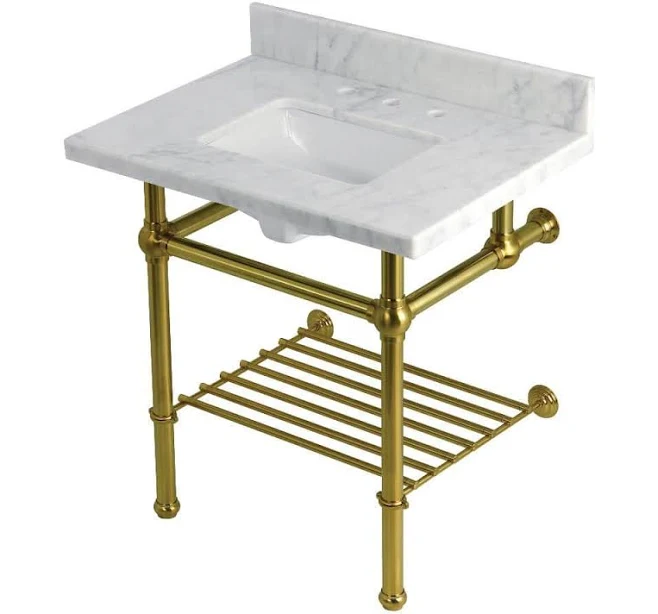 Kingston Brass Templeton 30 in. Marbl...