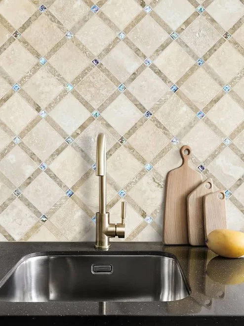 Our Brown And Beige Travertine Mosaic...