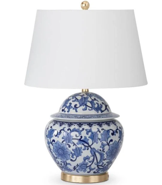K&K 26 Inch Ceramic Blue & White Ging...