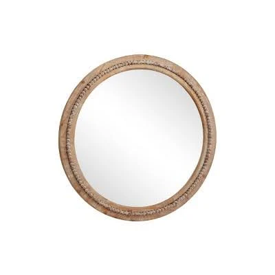 Monroe Lane Bohemian Wood Wall Mirror
