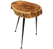 Mountain Woods Live Edge Stool/Side T...