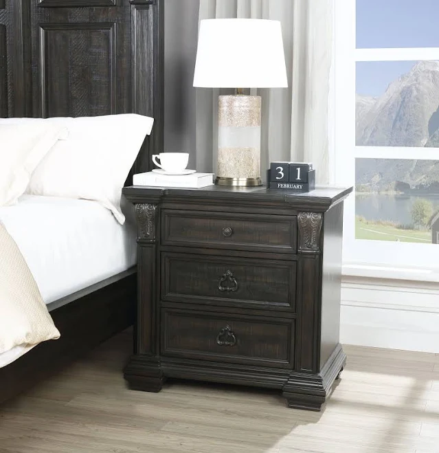 Roundhill Furniture Farson 3-Drawer N...