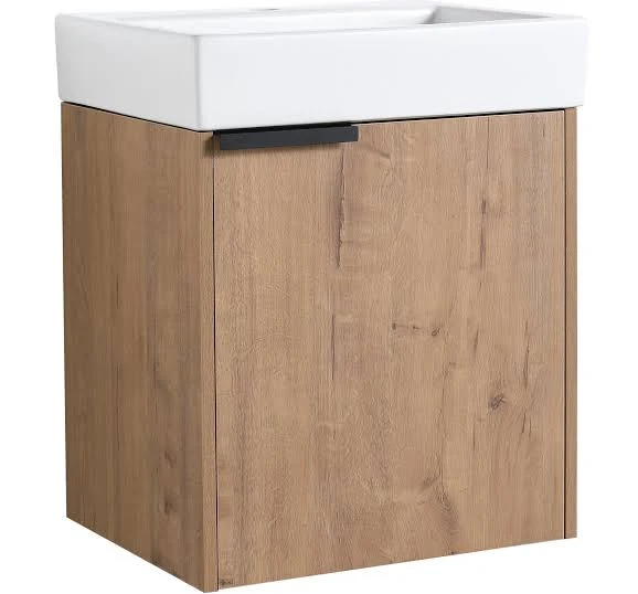 Ayelon Bath Vanity 19-in Oak Single S...